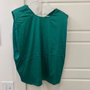 Emerald padded blouse